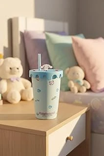 Miniso Cinnamoroll Tatlı Fabrikası Dekoratif Seramik Bardak, Kapaklı Pipetli, 400 Ml, 2022387910107 ürün görseli 1