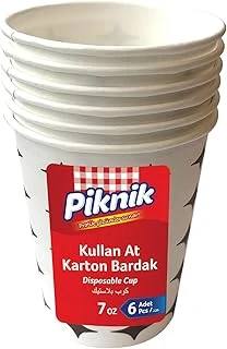 Piknik Kullan At Karton Bardak 7 Oz 6'Lı 1483 ürün görseli 1