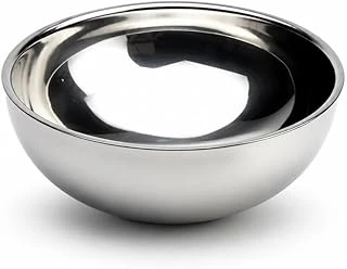 Busstier Paslanmaz Çelik Çift Katmanlı Çerez Kasesi 10’Lu Set 11,5 Cm Isı Yalıtımlı Çelik Kase Kahvaltılık Çorba Çerez Meyve Yoğurt Servis Kasesi Kaymaz Dayanıklı Metal Mutfak Kasesi ürün görseli 1