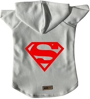 Kapişonlu Sweatshirt Kıyafeti & Elbisesi - Beyaz Superman Xs Beden ürün görseli 1