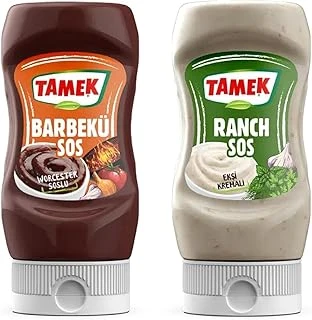 Tamek Barbekü Ranch Sos, Çift Paket, Worcester Soslu Barbekü Ekşi Kremalı Ranch Sos, 2'Li Set ürün görseli 1