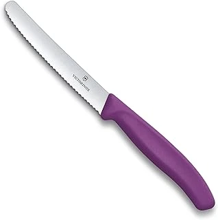 Victorinox Swiss 11Cm Tırtıklı Domates Bıçağı, Mor ürün görseli 1