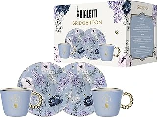 Bridgerton 2 Fincan 2 Tabak Seti, Porselen, 80 Ml ürün görseli 1
