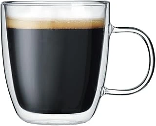 Leggno Vetro Borosilikat Çift Camlı Kulplu Bardak 120Ml (2Ad) ürün görseli 1