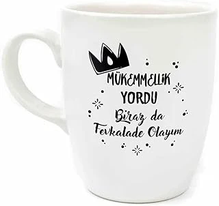 Palto Tasarim Mükemmellik Yordu Biraz Da Fevkalade Olayım Oval Kupa - Hediye Seramik Kupa ürün görseli 1