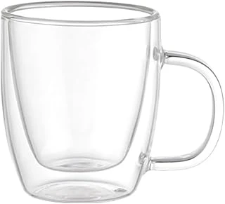 Leggno Vetro Borosilikat Çift Camlı Kulplu Bardak 310Ml (2Ad) ürün görseli 1