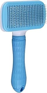 Basmalı Tarağı – Otomatik Temizlenen Pet Fırçası – Paslanmaz Çelik İğneli – Ergonomik Saplı – Tüy Toplama Bakım İçin Pratik Tarak ürün görseli 1