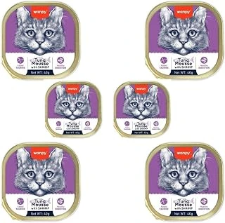 Wanpy Ton Balıklı Karidesli Alutray Yaş Mama 40 Gr X 6 Adet ürün görseli 1
