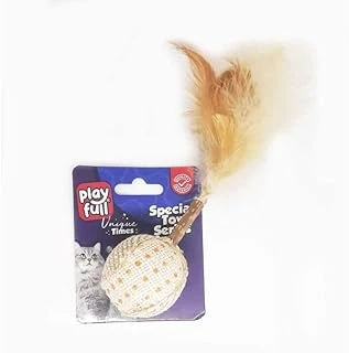 Pf-4062 Playfull Ahşap Hasır Tüylü Oyuncağı 17 Cm ürün görseli 1