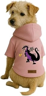 Baskılı İçi Polarlı Kıyafeti & Elbisesi - Pembe Renk Kapüşonlu Hoodie Ba634 L ürün görseli 1