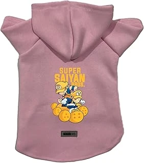 Kapişonlu Sweatshirt Kıyafeti & Elbisesi Pembe Goku Vegeta Xs ürün görseli 1