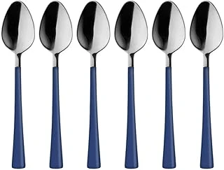 Gümüş Mavi, Çay Kaşığı Seti, Paslanmaz Çelik, 11 Cm, 6 Adet Set, Elde Yıkanmalı ürün görseli 1