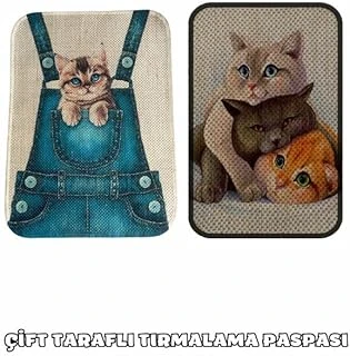 Çift Taraflı Tırmalama Paspası 90X60 Cepteki X Three Cat ürün görseli 1