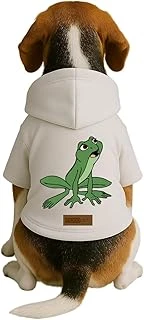 Baskılı İçi Polarlı Kıyafeti & Elbisesi - Beyaz Renk Kapüşonlu Hoodie Bd9F7, Xl ürün görseli 1