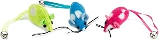 Beeztees Oyuncağı, Peluş Zilli Fare, 3 Adet, 5Cm ürün görseli 1