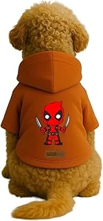 Baskılı İçi Polarlı Kıyafeti & Elbisesi - Turuncu Renk Kapüşonlu Hoodie B3Eb0, 2Xl ürün görseli 1