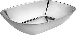 Paslanmaz Çelik Kayık Tabak Kase, 18/10-304 Çelik,14X10 Cm, Gümüş, Çerezlik, Meze Salata Sunumu, 1 Adet ürün görseli 1