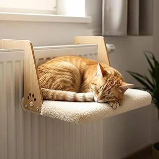 Gobypet Peluş Kalorifer Petek Radyatör Yatağı – Geniş Tasarım, Uyumlu (Krem) ürün görseli 1