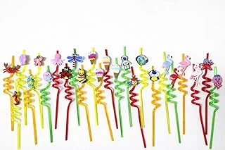 Aksu Renkli Eğlence Pipetleri – 6’Lı Karışık Paket (24 Pipet)(26Cm) ürün görseli 1