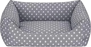 Pet Uniform Gri Puantiyeli Yatağı S 50X60Cm ürün görseli 1
