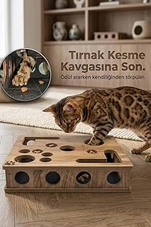 Reyo Pet Kedikür Tırmalama Oyun Kutusu – Tırnak Törpüleyici İnteraktif Oyuncağı ürün görseli 1