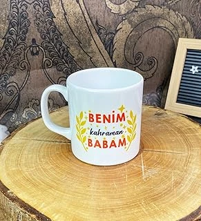 Giftmoda Benim Kahraman Babam Tasarımlı Kupa Bardak ürün görseli 1