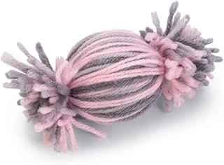 Beeztees Oyuncağı, Top, Yün, Pembe Gri, 10X5X5Cm ürün görseli 1