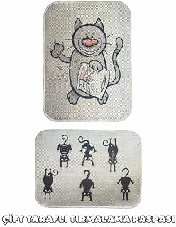 Çift Taraflı Tırmalama Paspası 90X60 Yaramaz X Beş ürün görseli 1