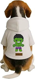Baskılı İçi Polarlı Kıyafeti & Elbisesi - Beyaz Renk Kapüşonlu Hoodie Bfdfc Xl ürün görseli 1