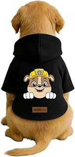 Baskılı İçi Polarlı Kıyafeti & Elbisesi - Siyah Renk Kapüşonlu Hoodie Bb075 Xs ürün görseli 1