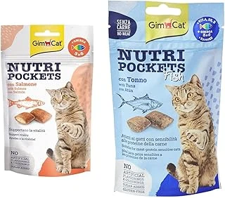 Gimcat Nutripockets Ödülü Somon 3&6 60Gr & Ödül Tableti Np Ton Balıklı, 60 G ürün görseli 1