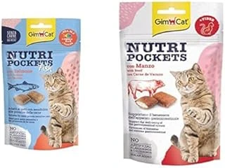 Gimcat Ödül Tableti Np Fish With Salmon 60Gr Gimcat Nutripockets Ödülü Biftek Malt, 60 Gr ürün görseli 1