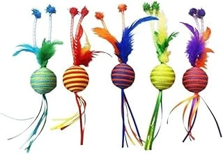 İp Örgülü Tüylü Top Oyuncağı 4.2 Cm ürün görseli 1