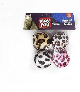 Playfull Kumaş Top Oyuncağı 3,5 Cm 4'Lü Beyaz ürün görseli 1