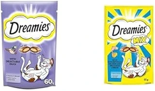 Dreamies Seti | Ördekli Ödül 60 Gr X2 + Kuru Somonlu Peynirli, 60 G X2 ürün görseli 1