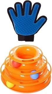 Ti̇neke 2 Li̇ Set 3 Katli Toplu Yuvarlak Oyuncağı Tüy Toplayıcı Eldiven ürün görseli 1