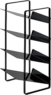 Yamazaki 4305 Tower Şişe Rafı, Siyah, Çelik, Minimalist Tasarım, 20 X 20,5 X 40 Cm (Uxgxy) ürün görseli 1