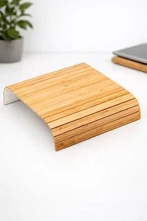 Bambu Dikdörtgen Amerikan Servis - Dikdörtgen Koltuk Sehpası - 65 X 37 Cm ürün görseli 1