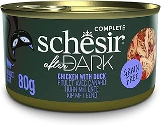 Schesir After Dark Tavuk Ile Ördek Et Suyunda Yetişkin Konservesi 80G ürün görseli 1