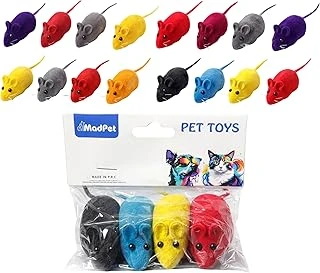 Oyuncağı Sesli – Basınca Ses Çıkaran Plastik & Kumaş Oyuncak – Kediler İçin Avcılık Zeka Oyunu – Karışık Renk – 4’Lü Set (1 Paket) ürün görseli 1