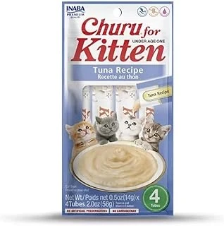 Churu Atıştırmalıkları, Yavru Kediler Için, 12 Aydan Küçük Genç Kediler Için Atıştırmalıklar, Ton Balığı (4 Adet X 14 G) ürün görseli 1