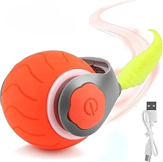 Busstier Usb Şarj Edilebilir 360 Derece Dönen Akıllı Oyun Topu, Köpekler İçin Kuyruklu Hareketli Eğlence Oyuncağı ürün görseli 1