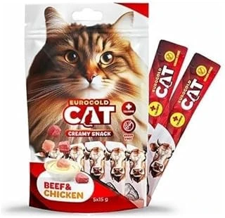 Eurogold Cat Sıvı Ödülü Dana-Tavuk Etl 5X15 Gr ürün görseli 1