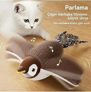 Duffa Evcil Hayvan Hareketli Kuş Oyuncak, Şarjlı Titreşimli Kanat Çırpan Kuş Oyuncak, Zeka Geliştirici Aktivite Oyuncağı ürün görseli 1