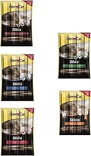 Gimcat Sticks 20 Gr 5'Li Set (Hindi-Tavşan/Somon-Morina/Kümes Hayvanı/Deniz Tarağı/Kuzu-Tavuk) ürün görseli 1