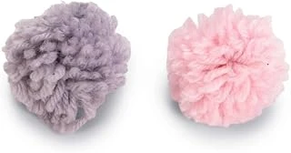 Beeztees Oyuncağı, Top, Yün, Pembe Gri, 2 Adet, 4Cm ürün görseli 1