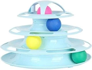 Miapet Tower Of Tracks 4 Katlı Yuvarlak Oyuncağı 24 X 13 Cm Turkuaz ürün görseli 1