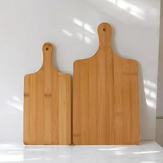 Deconox 2 Boy Bambu Kesme Tahtası Seti, Bambu Kesim Tahtası, Bambu Et Tahtası | Pratik Dayanıklı 2 Boy Bambu Kesme Tahtası Seti - Mutfakta Kesme İşlemlerini Kolaylaştırın! ürün görseli 1