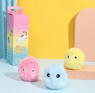 Sensörlü Peluş Oyuncağı 3 Farkı Ses Çıkaran Dokunmaya Duyarlı Eğlenceli Oyun Topu (Pembe) ürün görseli 1