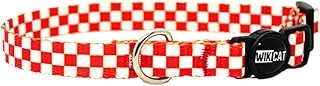 Candy Cane Boyun Tasması, Boğulma Önleyici Kilitli, Zil Hediyeli (Kırmızı,Beyaz Kareli) ürün görseli 1